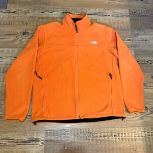 North Face Orange Fleece Jacket